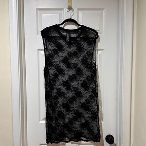 Widow brand floral lace mesh dress goth grunge festival style